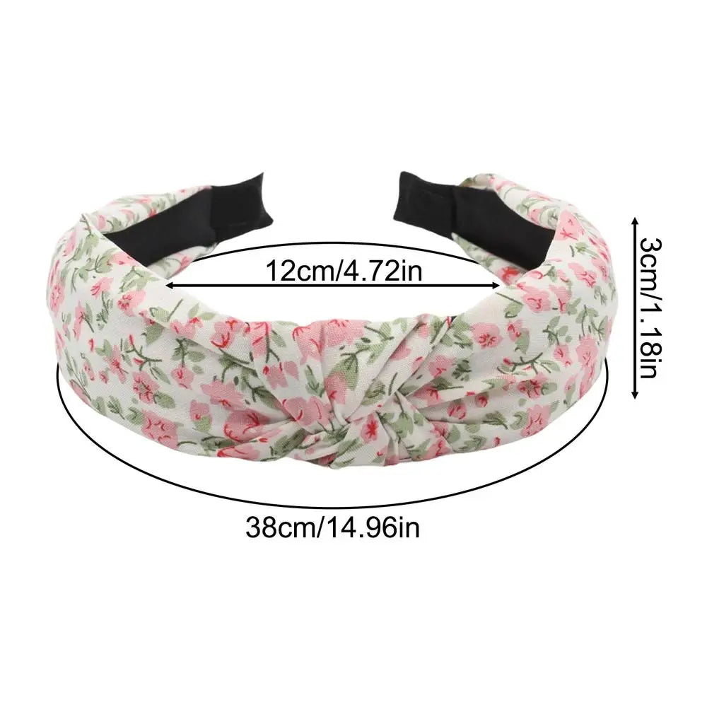Headband Floral Print Cloth Knotted Headbands Women Girls Daily Shopping Travel Beach vacation Hair Hoop Hair style Accessories Oasis Select 1PC