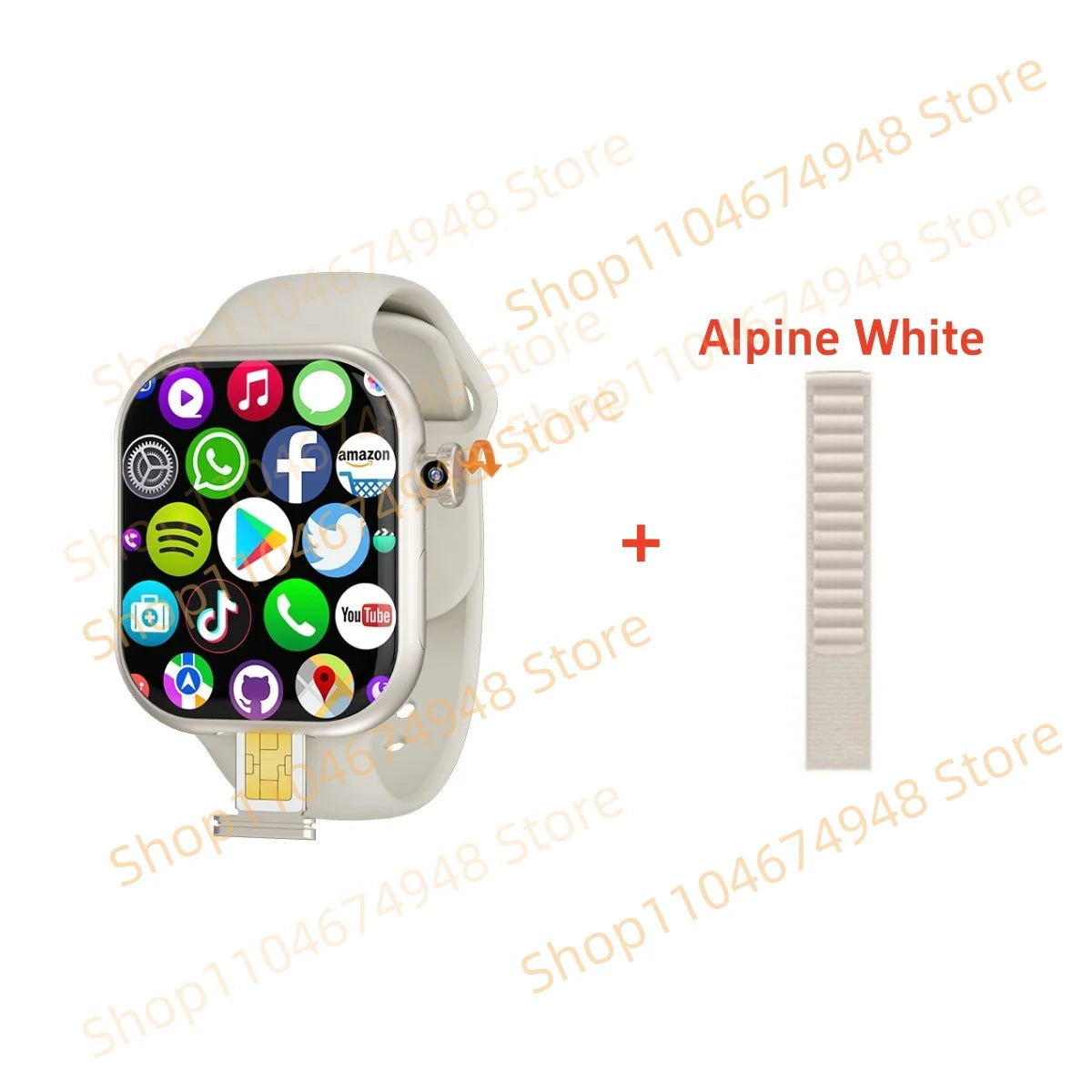 GOLDENSPIKE VP29 4G Smart Watch – 2.29" AMOLED, 8MP Camera