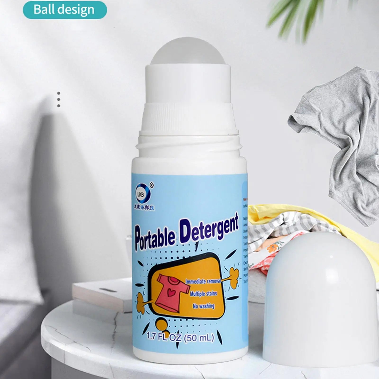 Clothes Stain Removal Rolling Ball Portable Stain Cleaning Detergent Decontamination Pen Powerful Dust Cleaner Remover Oasis Select