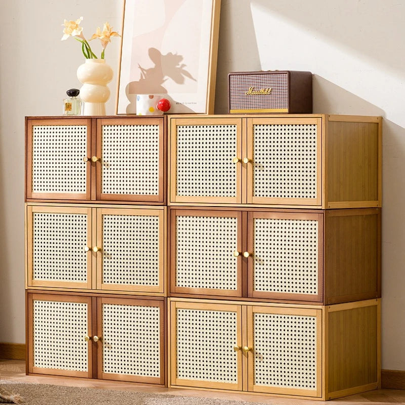 Multi-functional stackable sundries storage box finishing box crevice bedside table mini small extremely narrow bedside table Oasis Select