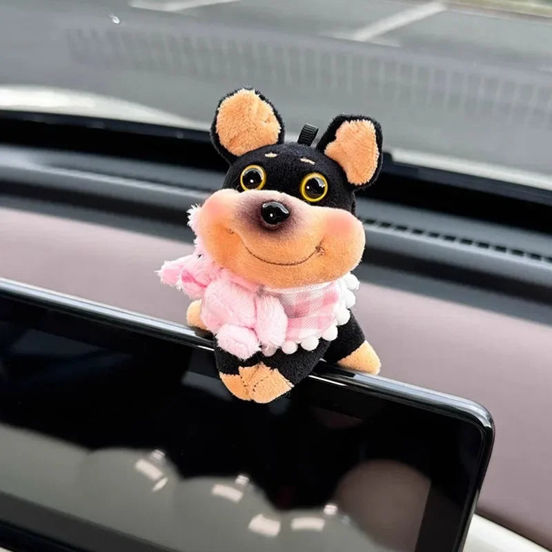 New Car Decor Bee Dog Doll Cars Central Control Screen Display Ornaments Screen Decoration Car Interior DecorAccessories Oasis Select Style3