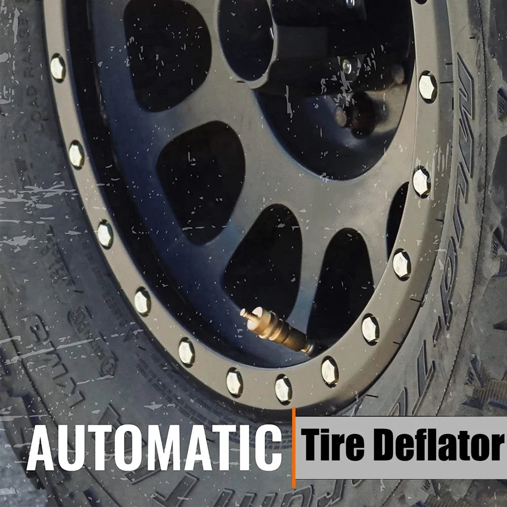 Universal Offroad Tire Deflators Automatic 6-30 PSI Brass Tyre Deflator Tire Pressure Relief Valve For Car Truck Motorcycle Jeep Oasis Select