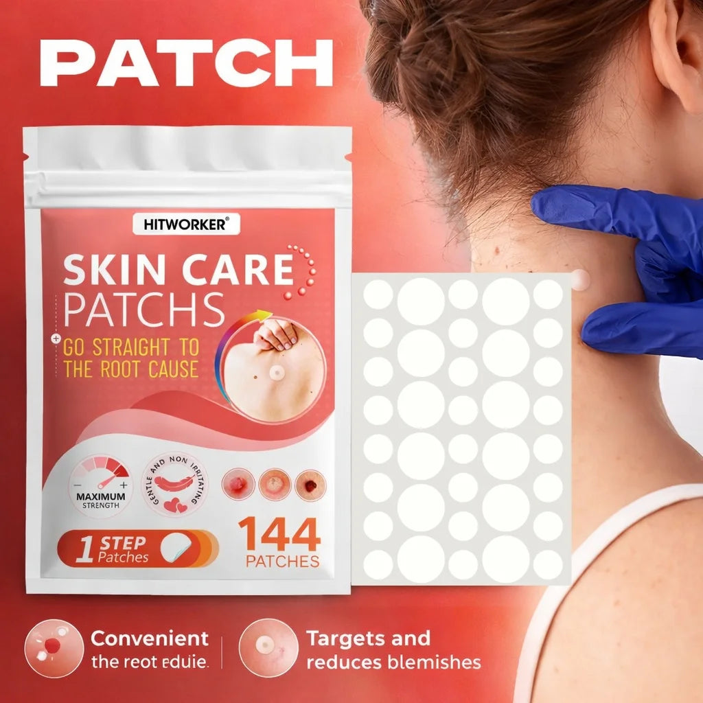 144 pieces of skin cleansing care patches, water-based gel with no irritation, suitable for all skin types. Hydrating acne patch Oasis Select