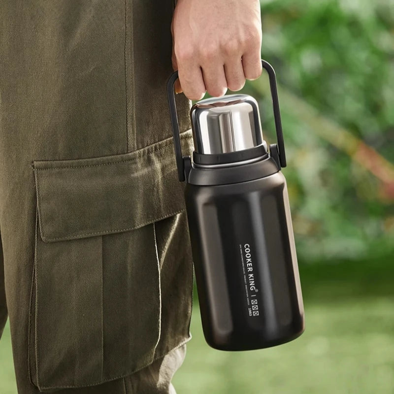 0.9/1.2L Thermal Water Bottle Stainless Steel Thermos Bottle Keep Cold and Hot Water Bottle Thermos for Tea Coffee Vacuum Flasks Oasis Select