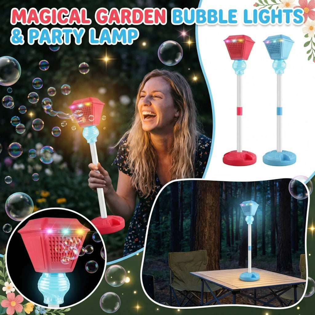 Electric Street Lamp Bubble Machine with LED Lights & Sound Bubble Machine Toy Oasis Select