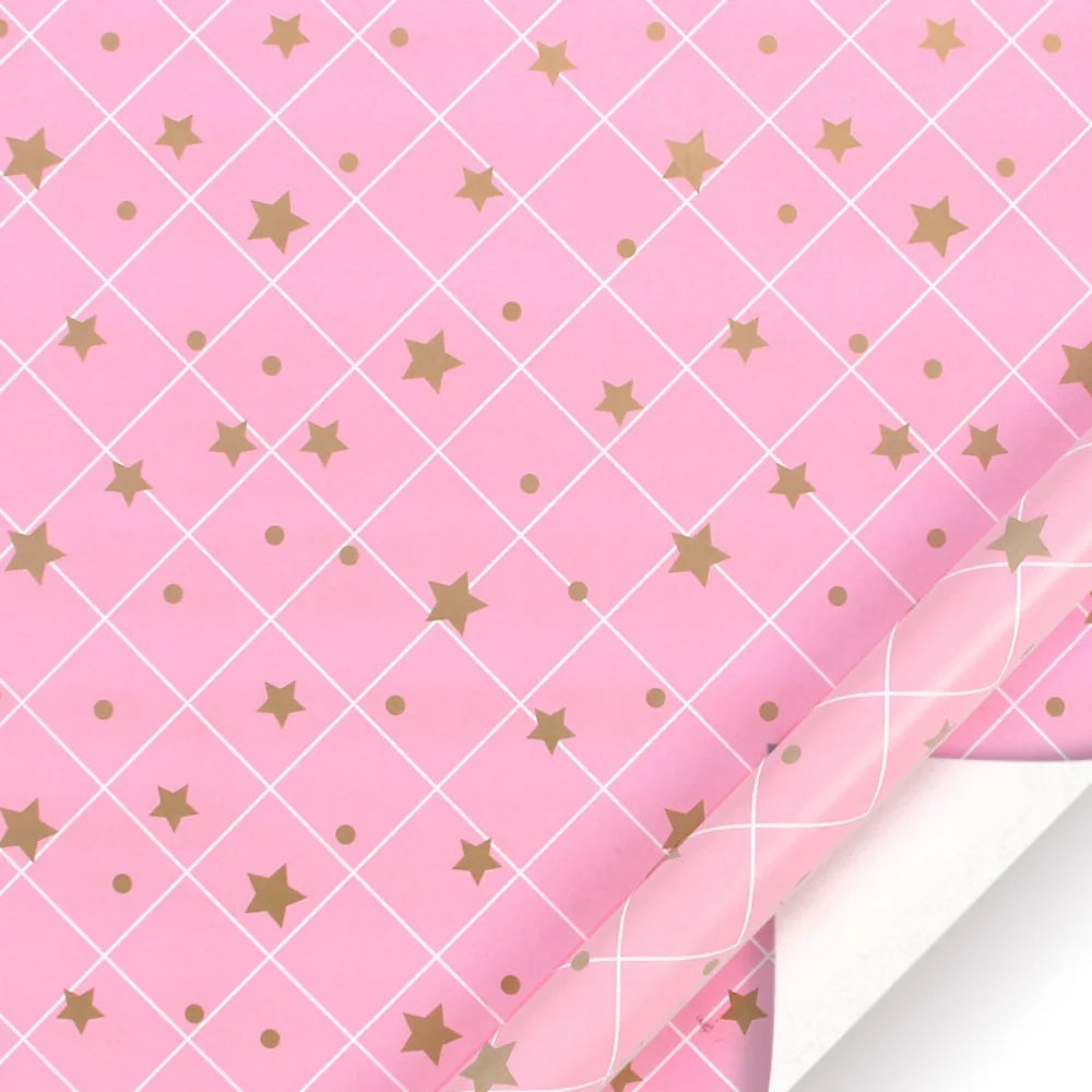 Pink Glitter Marble Christmas Wrapping Paper | DIY Gift Wrap