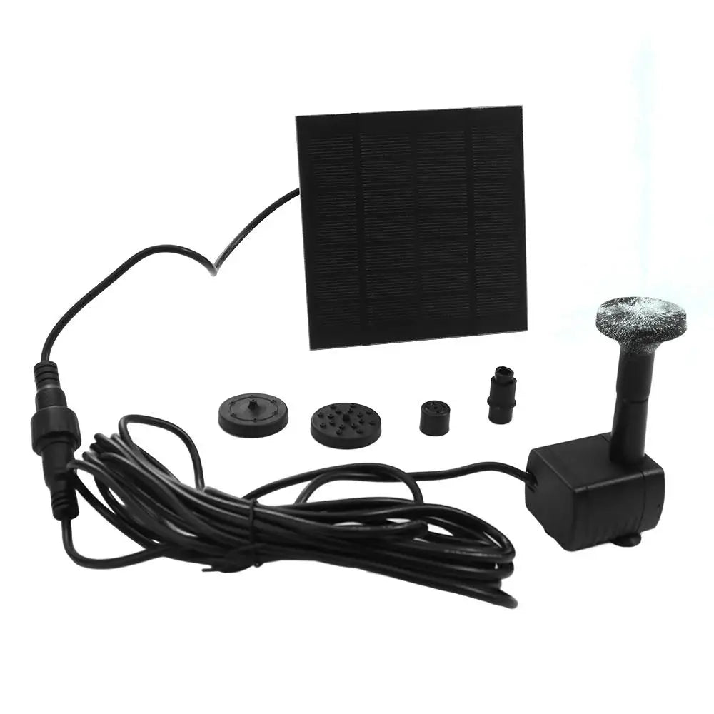 Power Panel Kit Mini Solar Panel Water Pump 4 Nozzles DIY Solar Fountain Pump DC Brushless 200L/H Solar Water Fountain Garden Oasis Select