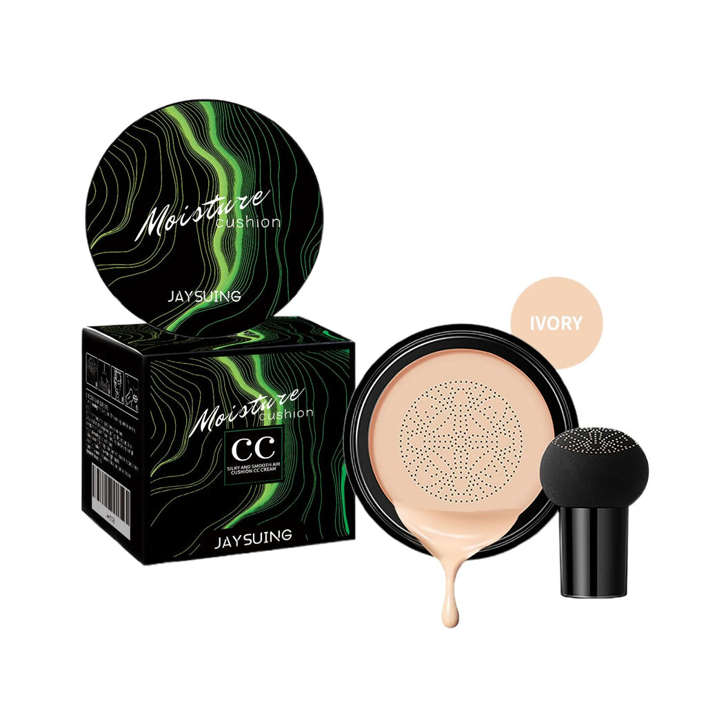 Mushroom Head Air Cushion Concealer – Oil Control & Full Cover Air Cushion Concealer Oasis Select Ivory White