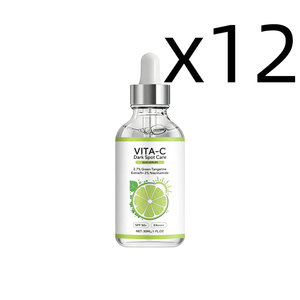 Vitamin C Sunscreen Essence – Brighten & Fade Dark Spots 30ml Sunscreen Serum Oasis Select 30ml X 12PCS
