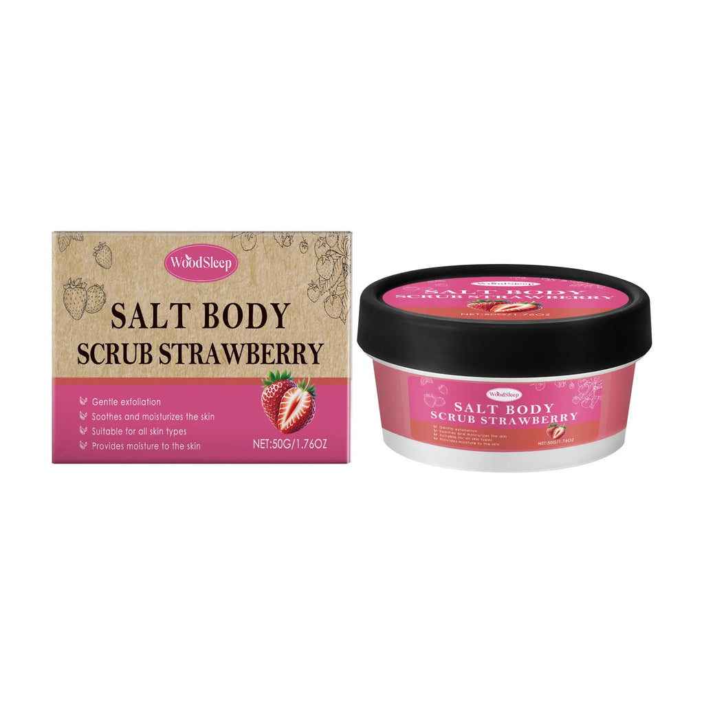 Antioxidant Skin-Elasticity-Enhancing Body Scrub Multiple Scents Gently Exfoliates Improves Rough Skin Firms and Nourishes Skin Oasis Select Strawberry Flavor