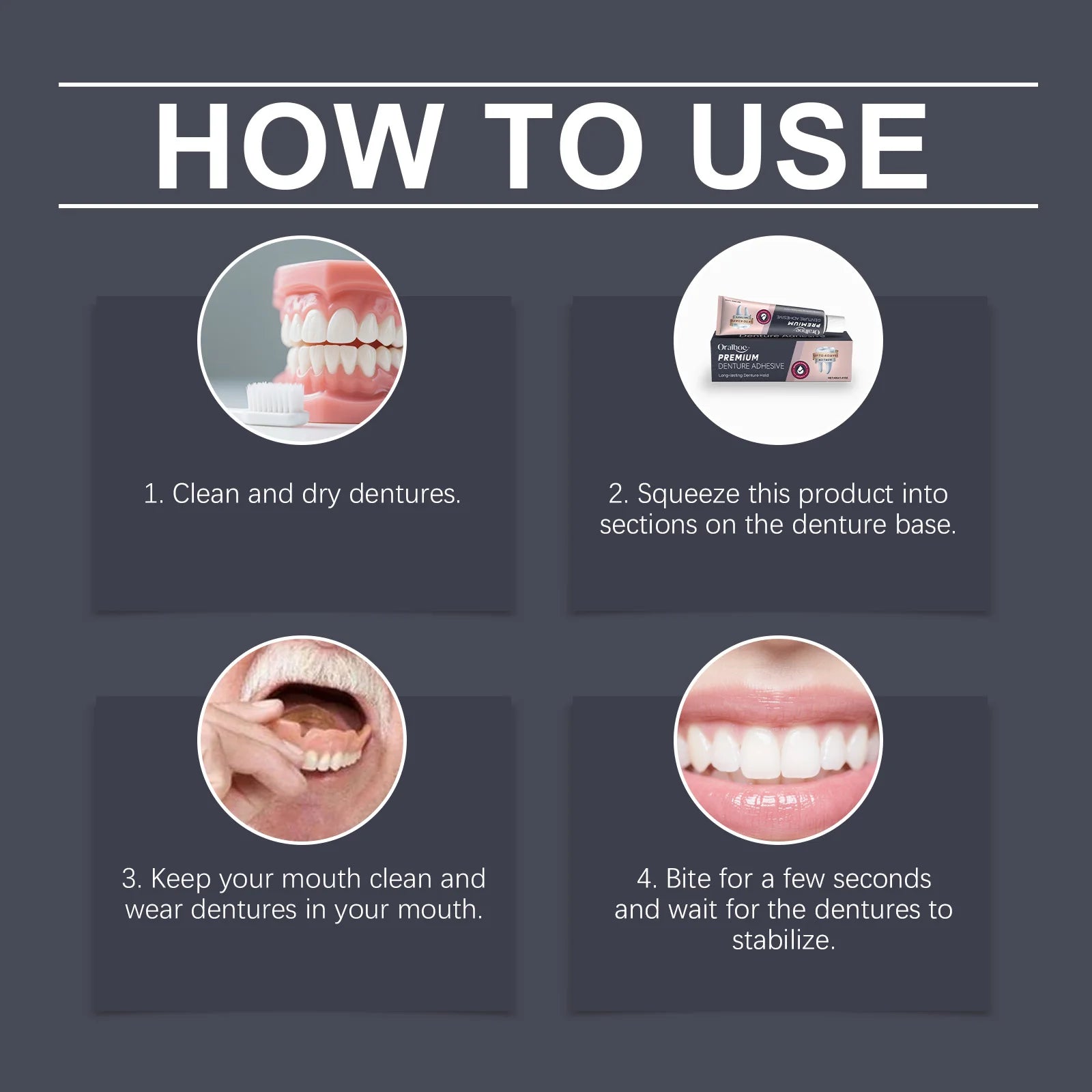 Denture Adhesive – Secure, Natural & Comfortable Daily Hold Denture Adhesive Oasis Select