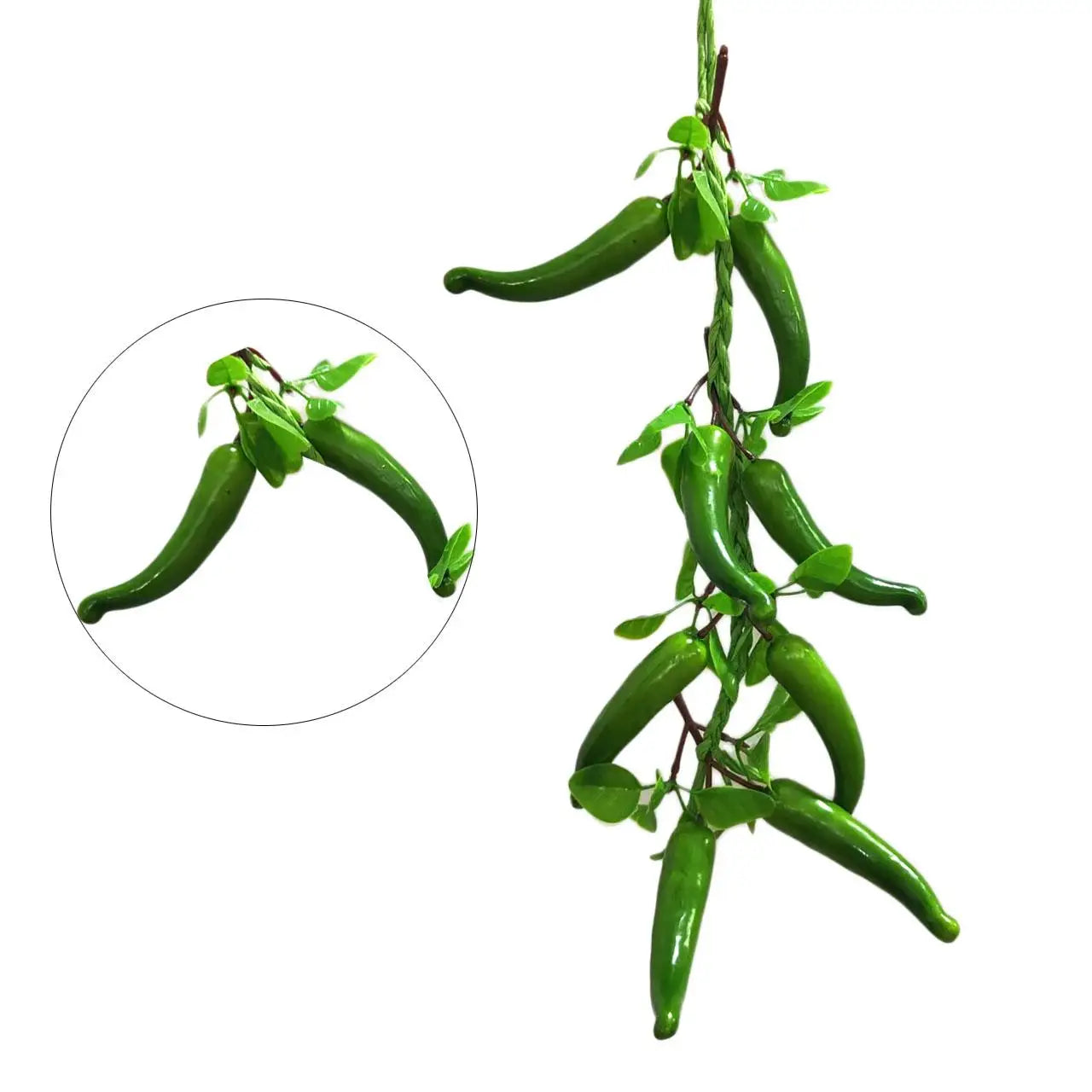 Artificial Simulation Food Vegetables Fake Chili Pepper Fruits Grapes Photography Props For Home Decoration Christmas Wall Decor Oasis Select Green chili 1