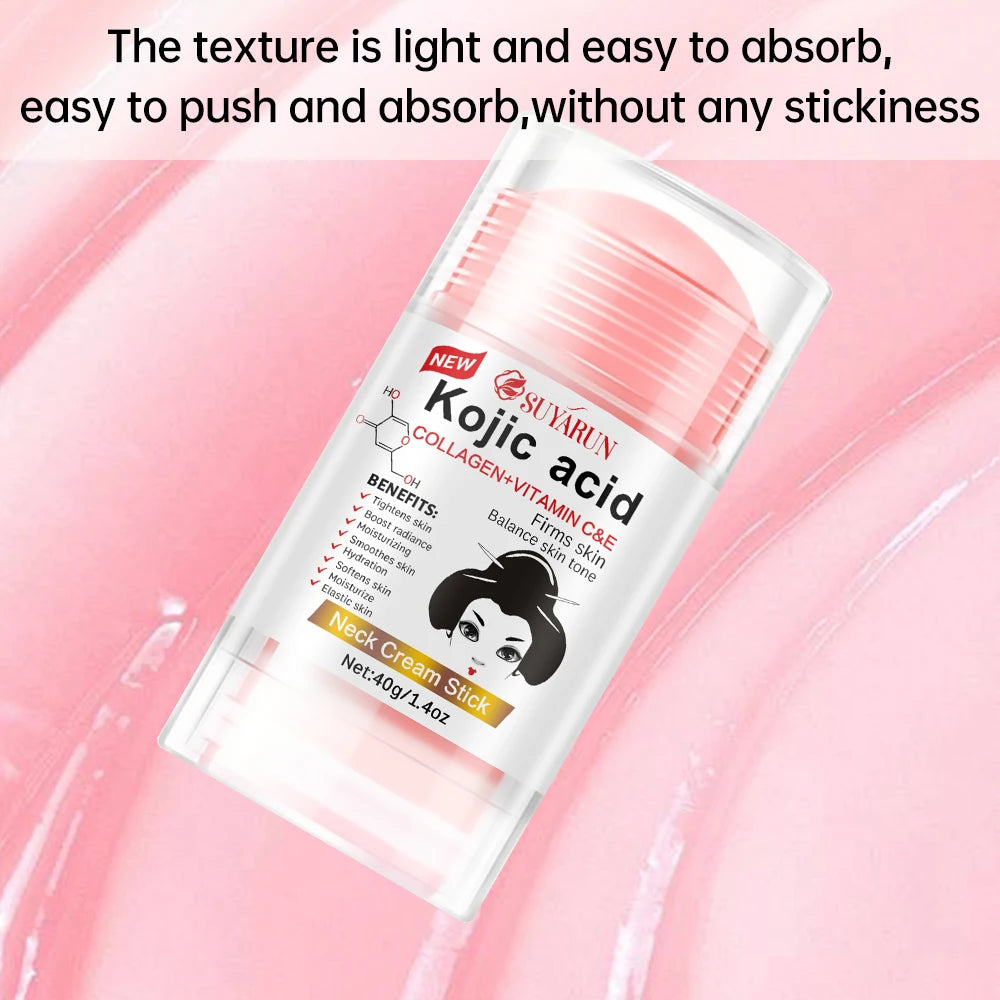 SUYARUN Kojic Acid Neck Cream Stick – Deep Moisturizing