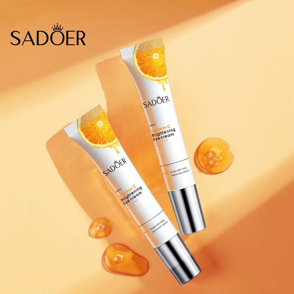 SADOER Vitamin C Eye Cream – Dark Circles & Puffiness 20g Eye Cream Oasis Select