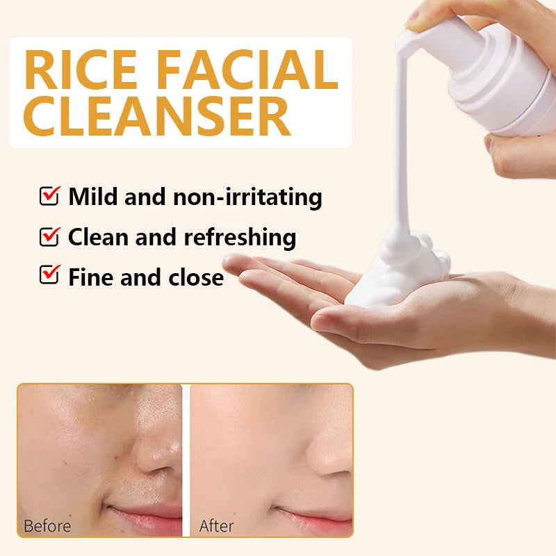 YURHERSU Rice Essence Facial Cleanser – Deep Clean & Hydrate Facial Cleanser Oasis Select
