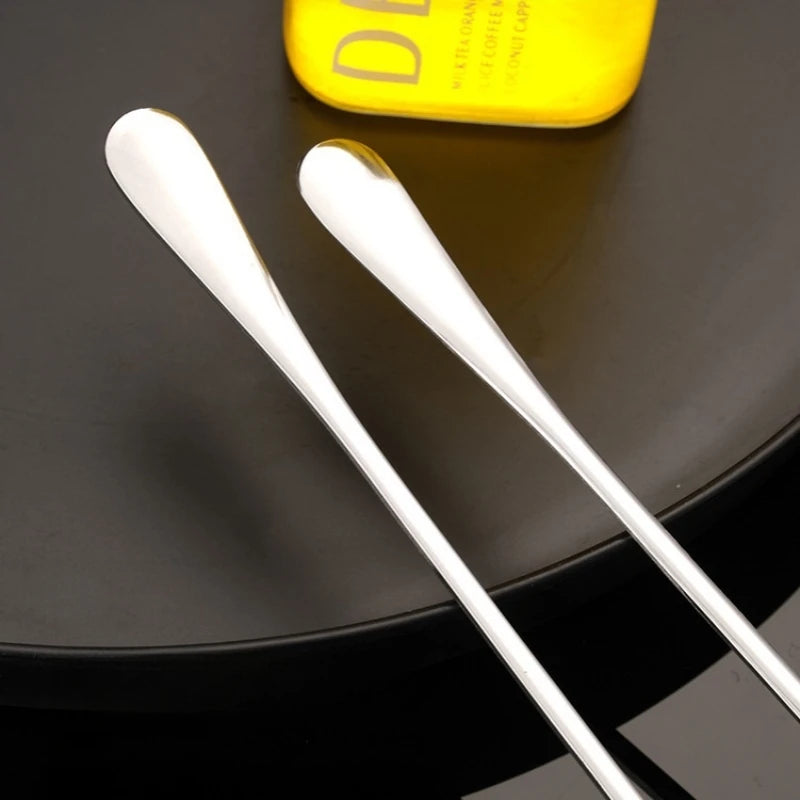 2pcs 30CM Long-handled Stainless Steel Coffee Spoon, Ice Cream Spoons Tea Stirring Spoon Holiday Kitchen Tableware Gift Oasis Select
