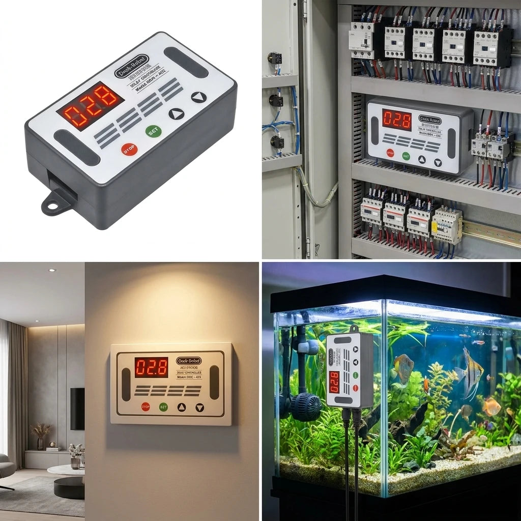 LED Dual MOS Time Delay Relay High Level Trigger 12V 24V DC 5V-30V with Digital Display Cycle Timer Delay Switch for Circuit Oasis Select