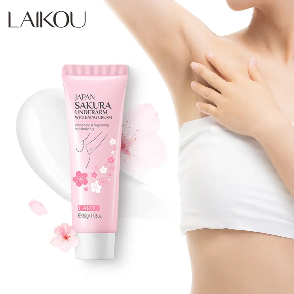 Laikou Sakura Underarm Cream Knee Buttocks Dark Skin Improve Melanin Pigmentation Korean Skin Care Product 30g Oasis Select