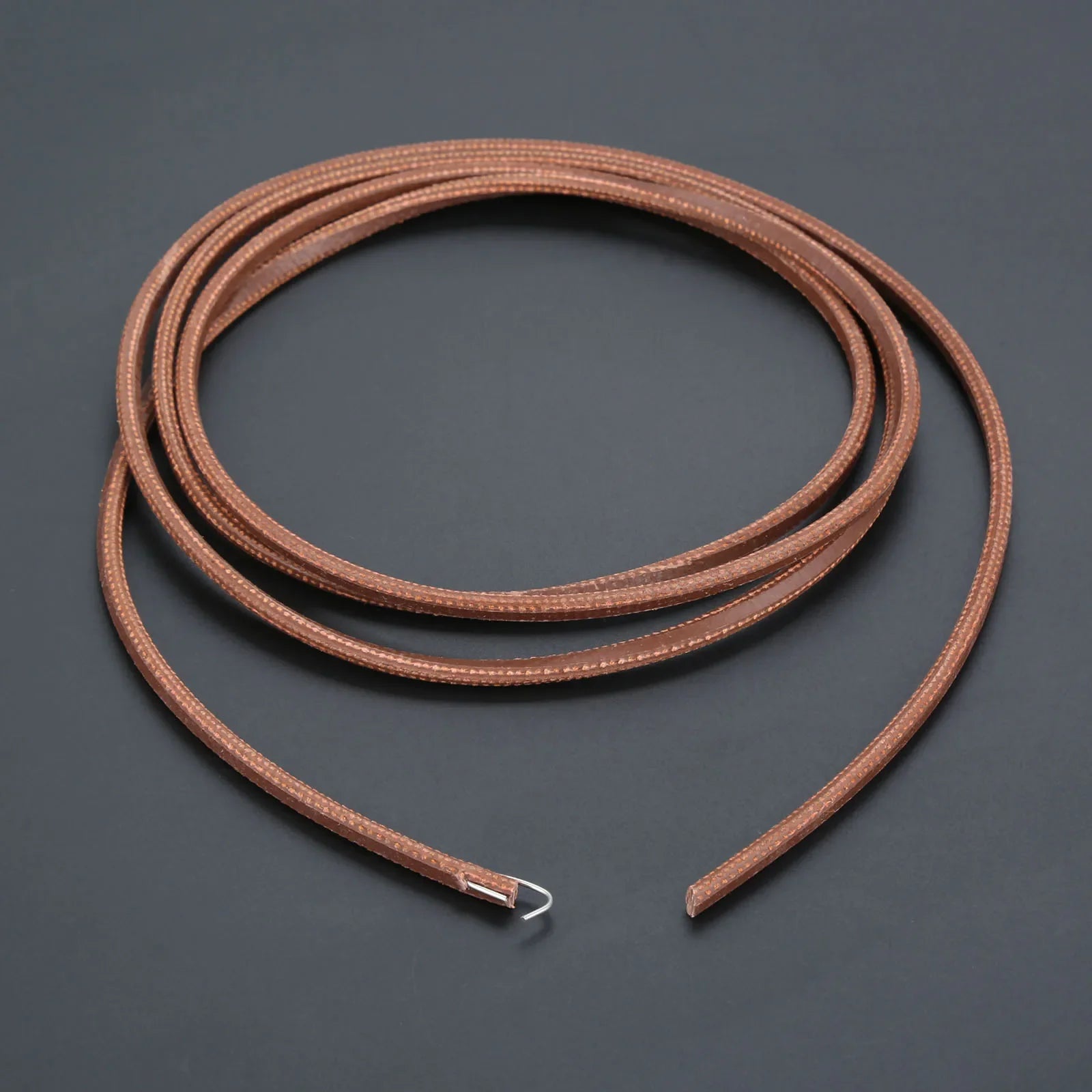 1.75M 3.5*5mm Leather Treadle Belt Trimmable Metal Hook for Old Singer Cabinets&Manual Rocking Foot Pedals Sewing Machine Parts Oasis Select