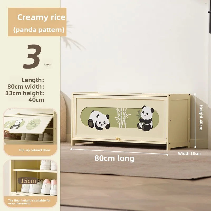 Shoe cabinet Household door Entry door Aisle locker Integrated storage against the wall Multi-layer porch cabinet Oasis Select Three layers 80