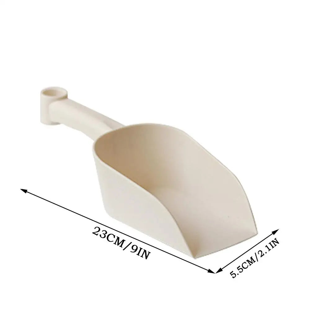 Garden Spade Lightweight Portable PP Succulent Tools Sturdy Non-Slip Comfortable Grip Cat Litter Spades For Indoor Planting Oasis Select White