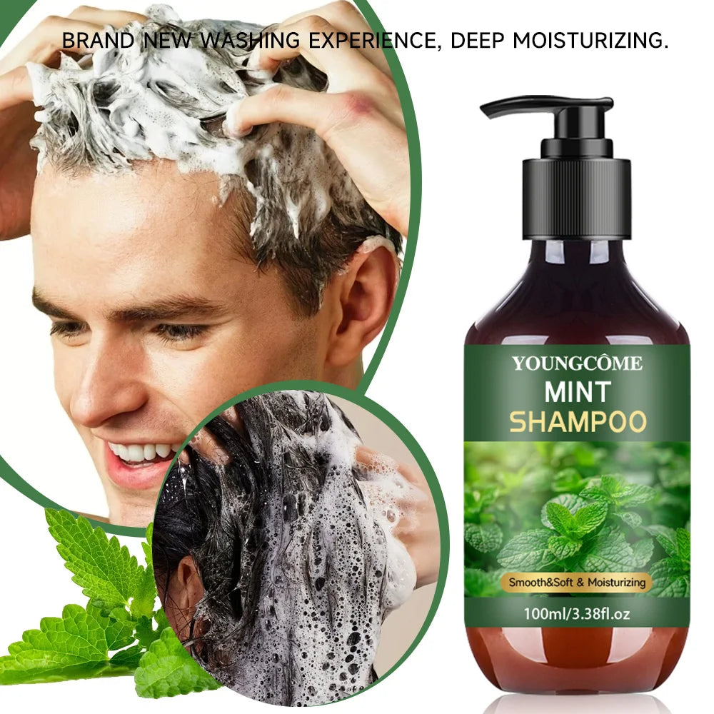 YOUNGCOME Peppermint Oil Shampoo & Conditioner Set 3.38 oz Shampoo & Conditioner Set Oasis Select