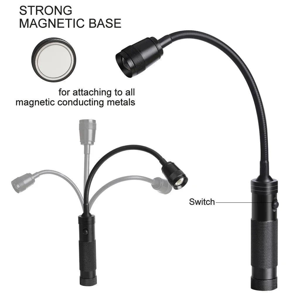 SHINEKNOT Telescopic LED Work Light | Magnetic 360° Flex Neck