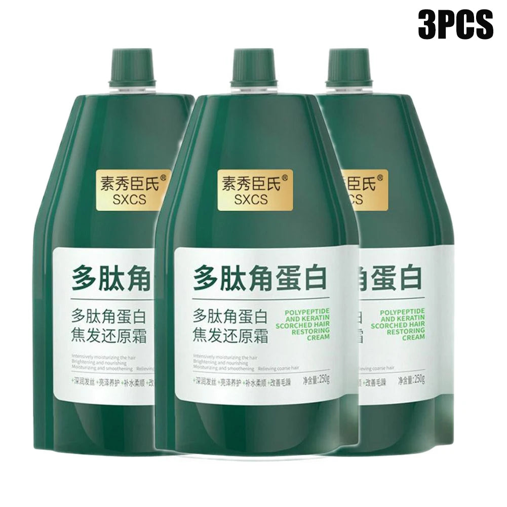Keratin Deep Conditioner Hair Mask 250g – Repair Dry Hair Keratin Hair Mask Oasis Select A-250g X3
