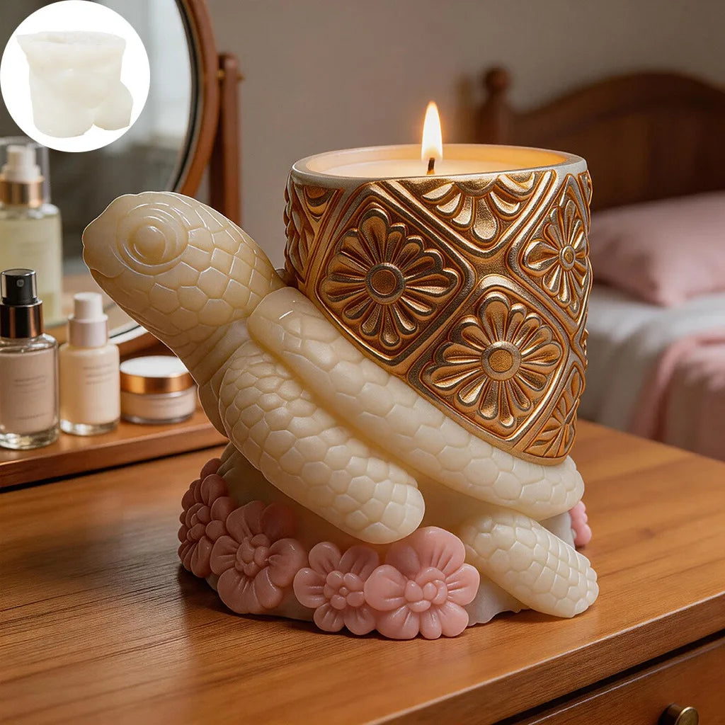 3D Turtle Silicone Candle Mold Ocean Theme DIY Craft Mold for Handmade Candle Plaster Home Decor Oasis Select