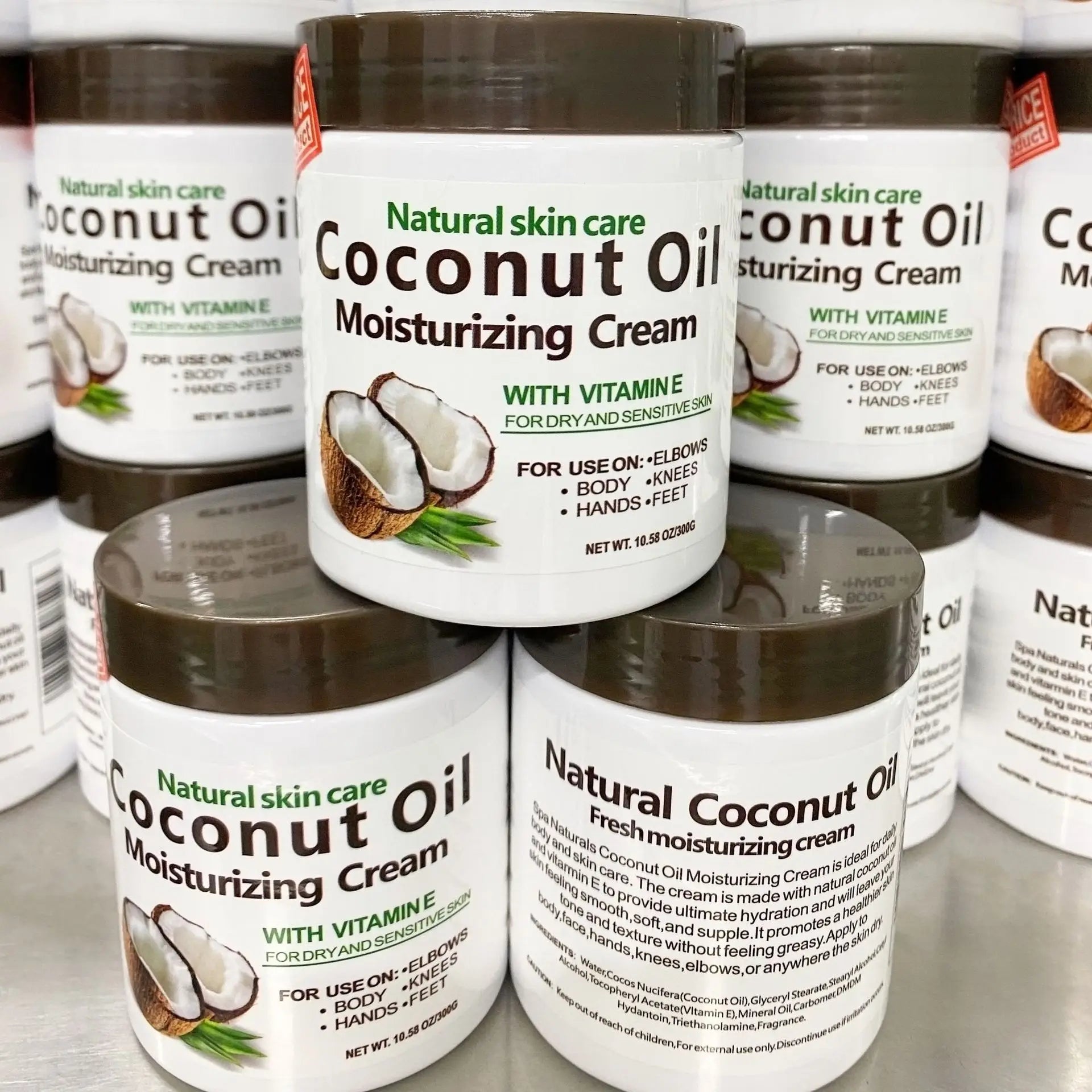 Organic Cold Pressed Coconut Oil Cream 300g – Body & Hair