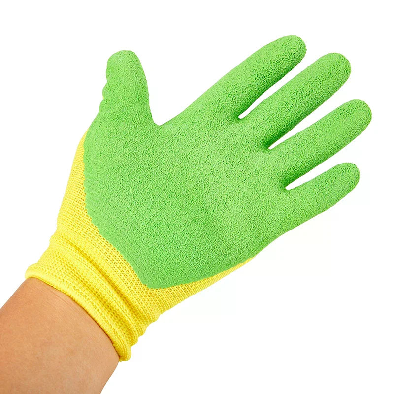 1Pair Breathable Children Gardening Gloves Durable Waterproof Gloves Anti Bite Cut Collect Seashells Protector Handwork Gloves Oasis Select