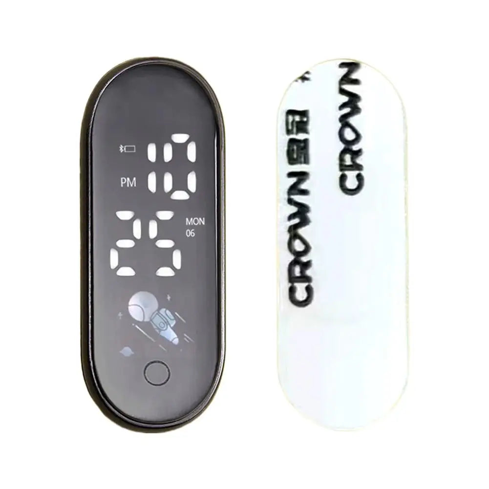 Luminous Motorcycle Car Clock Auto Internal Stick-On Mini Sport Waterproof Watch Mechanics Led Clocks Auto Ornament Accessories Oasis Select I