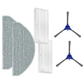 2pcs Side Brushes Filters Mop Pads Set For Cecotec For Conga Y8 Y80 Robot Vacuum Cleaner Spare Parts Home Cleaning Tools Oasis Select 1set
