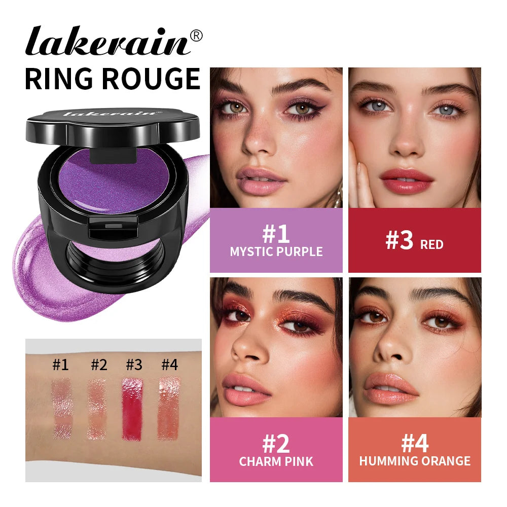 Ring Lipstick For Lip And Cheek Woman Makeup Unique Design Beauty Jewelry Moisturize Nourish Fashion Cosmetics Oasis Select