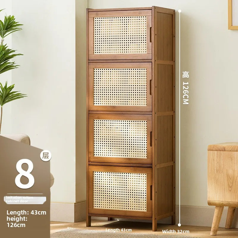 Shoe rack at home door, simple storage artifact, space-saving multi-storey dormitory rental house, dust-proof at home Oasis Select Eight floors 43 long 1