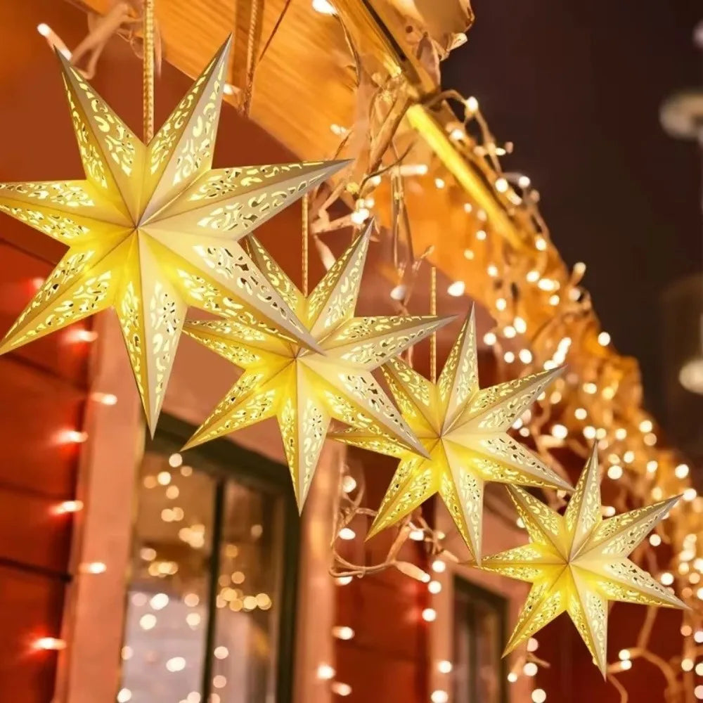 45cm Hollow Star Paper Christmas Lantern Hanging Light Cover