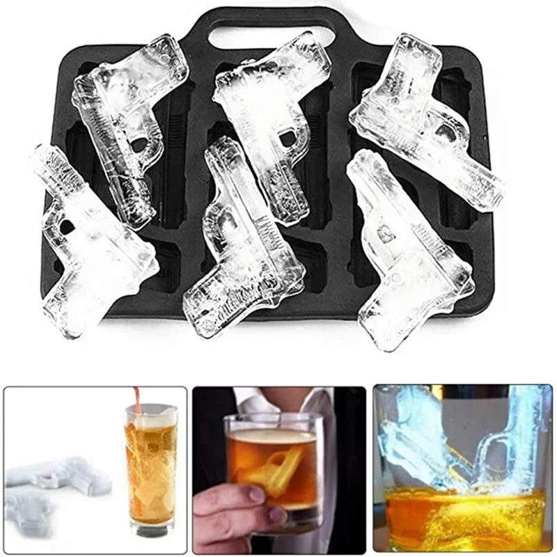 DIY Ice Cube Mold Make Unique Gun Bullet-Shaped Ice Cubes with This Perfect for Cold Drinks and Cocktails Oasis Select