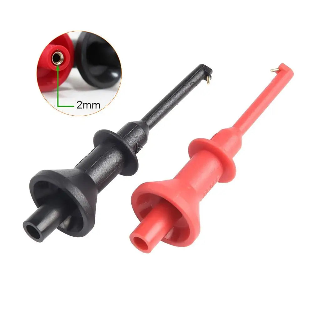 Multimeter Test Hook Clips – SMD IC Clamp, Gold-Plated Probe