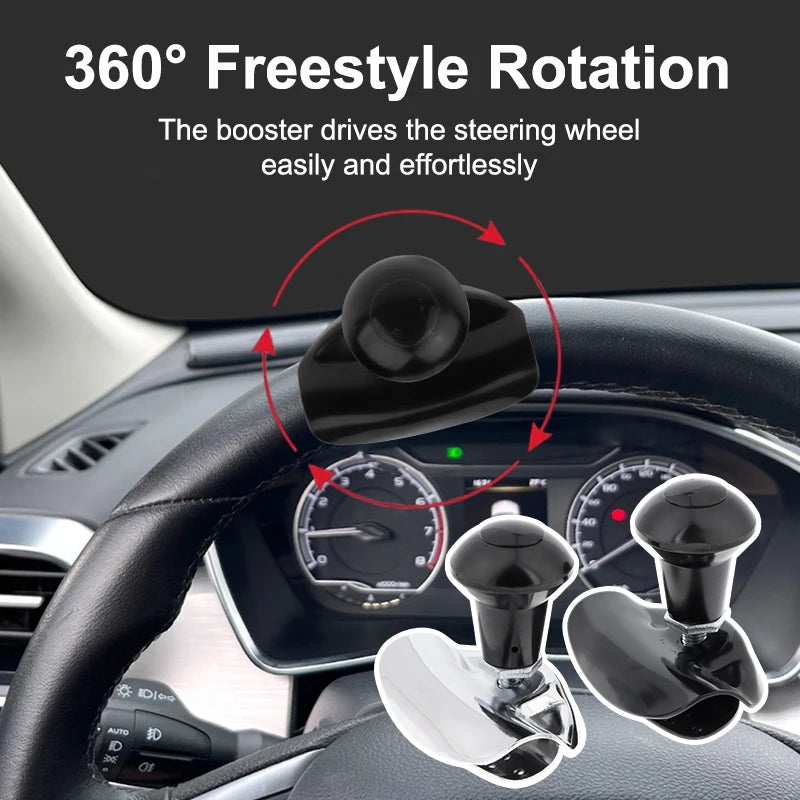 Easy Maneuvering with Universal Steering Wheel Spinner Knob; Car Booster Grip Ball Handle. Oasis Select