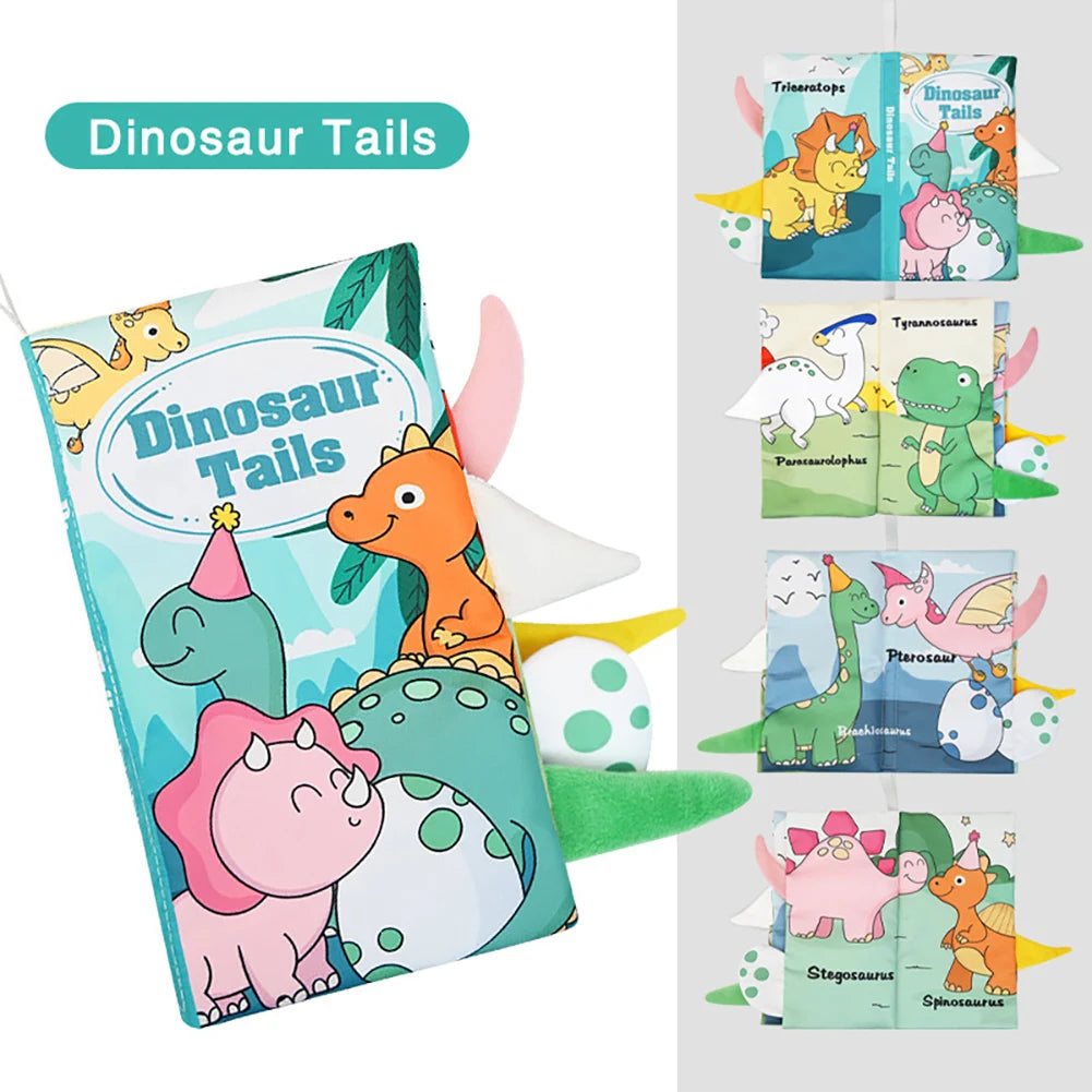 Baby Crinkle Cloth Book – 3D Animal Sensory Toy for Infants