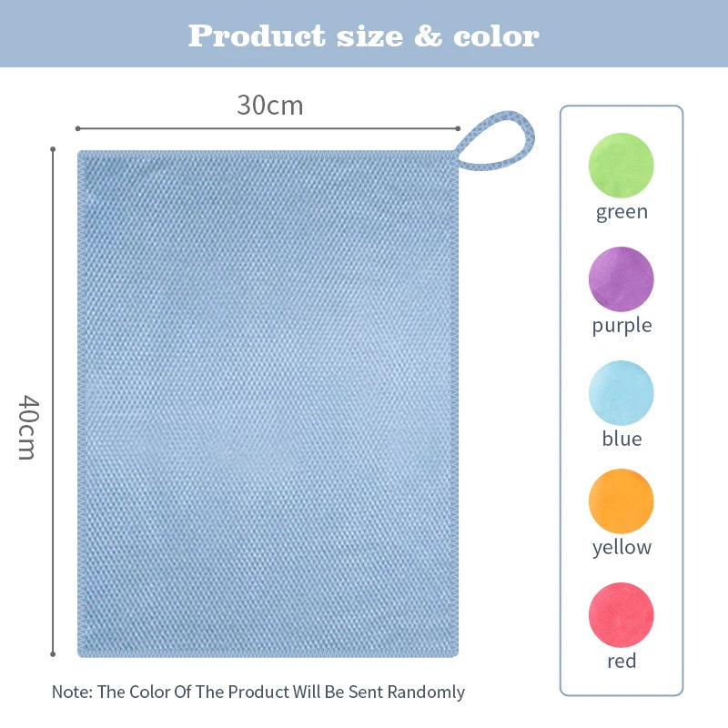 1/5/10Pcs Kitchen Towel Dish Cloth Absorbable Glass Microfiber Cloth Cleaning Wipes Window Car Towel Rag Kitchen Accessories Oasis Select