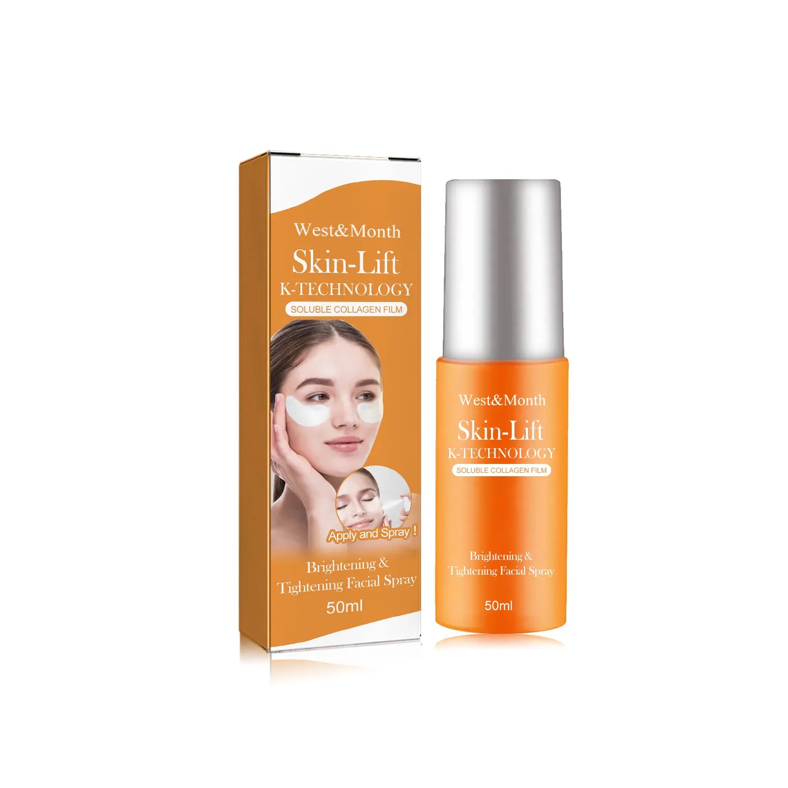 West Month Collagen Eye Spray – Anti-Wrinkle & Firming Mist Eye Serum Spray Oasis Select 50ml boxed