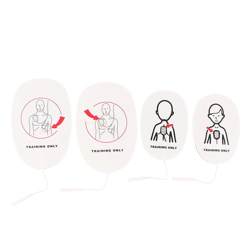 1 Pair AED Training Device Patches First Aid Training Replacement Pads Adult Kid Training Universal Trainer Oasis Select