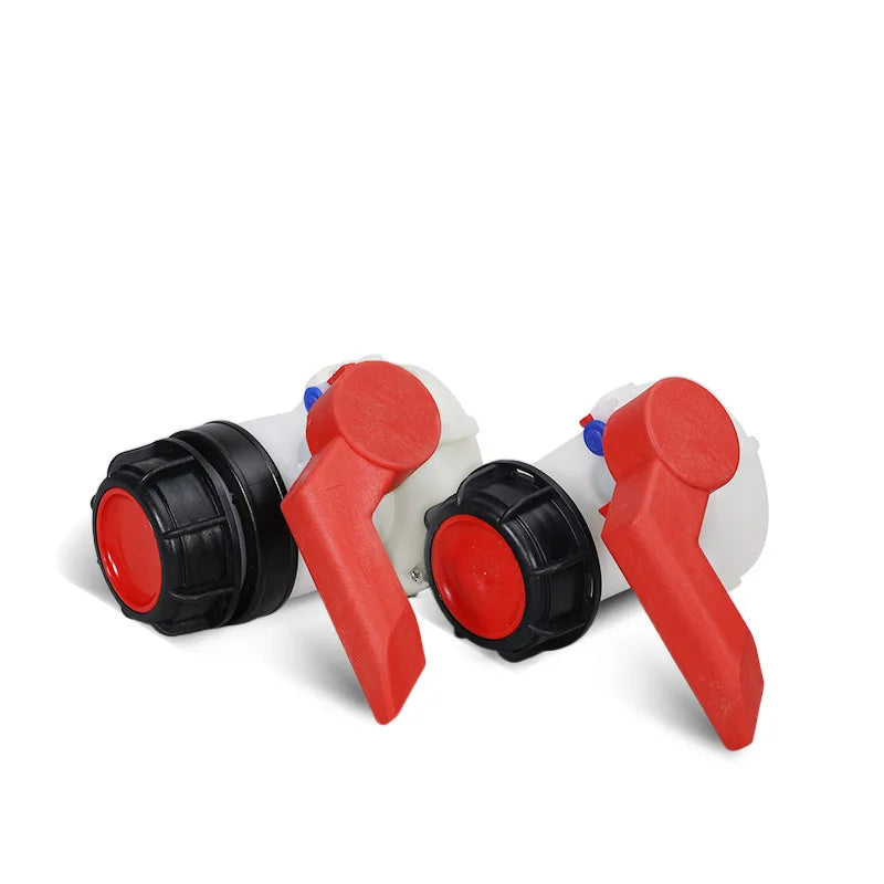 Plastic DN40/DN50 Active/Integrated Garden Butterfly Valve for IBC Water Tank Container 1000L Switch IBC Tank Adapter Oasis Select