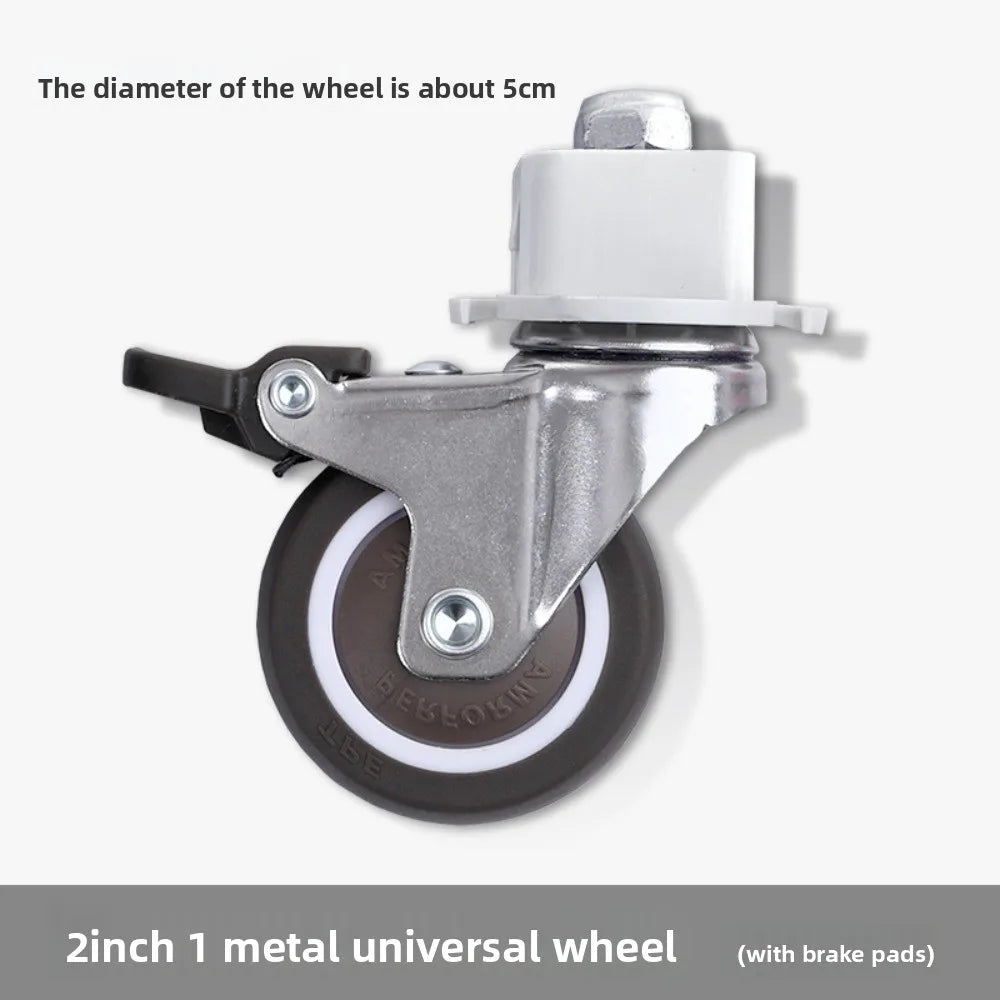 2inch Universal Mute Office Chair Wheel Caster Heavy Duty Swivel Castor Replace Furniture Wheels Roller Rubber Brake DIY Oasis Select B