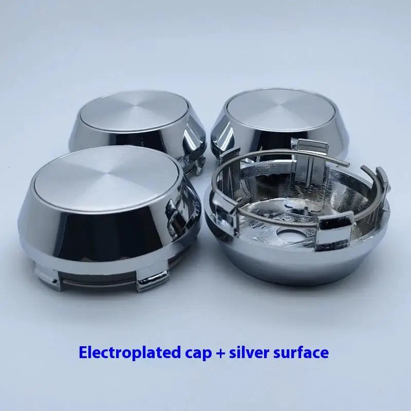 4Pcs Rim Center Cap 60mm/2.36" OD 56mm/2.2" ID For NEX-O Wheels MK009 #481K60 I40 16" Wheel Tyre Rim Hub Cap Cover Oasis Select Silver Silver