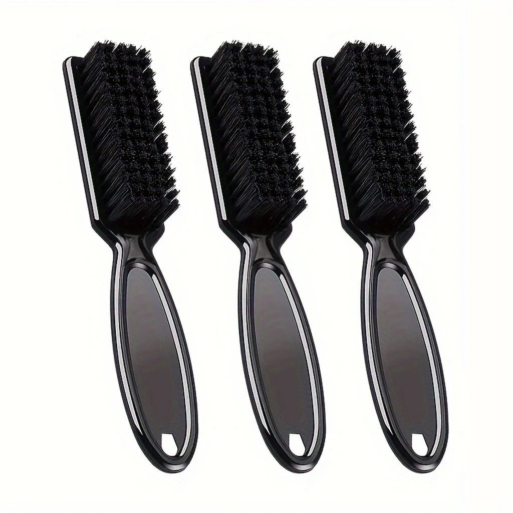 Barber Neck Duster Brush Sets Plastic Handle Hairdressing Soft Hair Cleaning Brush Head Shape Carving Cleaning Brush Oasis Select SZ23-3pcs1