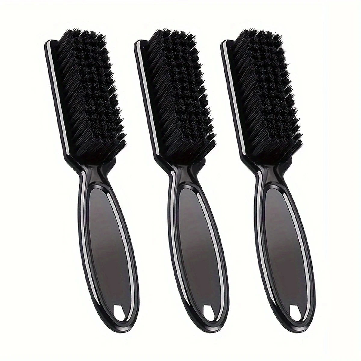 Barber Neck Duster Brush Sets Plastic Handle Hairdressing Soft Hair Cleaning Brush Head Shape Carving Cleaning Brush Oasis Select SZ23-3pcs1
