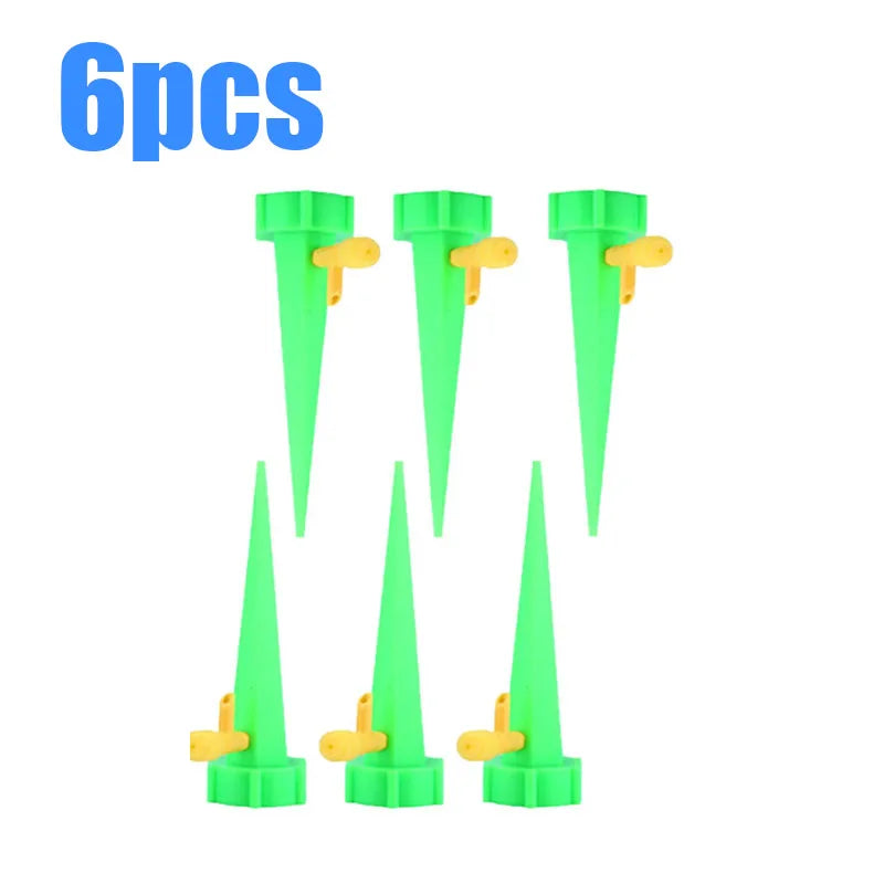 6/18/30pcs Automatic Flower Watering Device Adjustable Dripper Watering Device Self-Watering Gardening Potted Plant Irrigation Oasis Select 6pcs Green