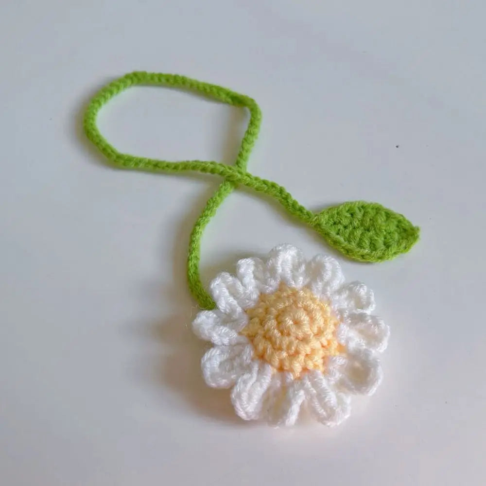 1pc Sunflower Bookmark - Flower Bookmarks For Women Unique Bookmark Handmade Knitted Ideal Gift For Book Lovers Oasis Select 2